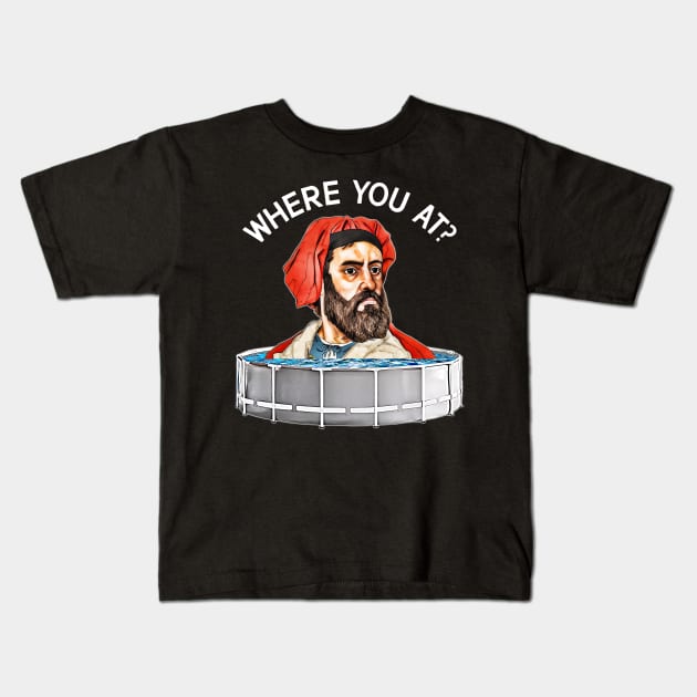 MARCO POLO - Where You At? Kids T-Shirt by darklordpug